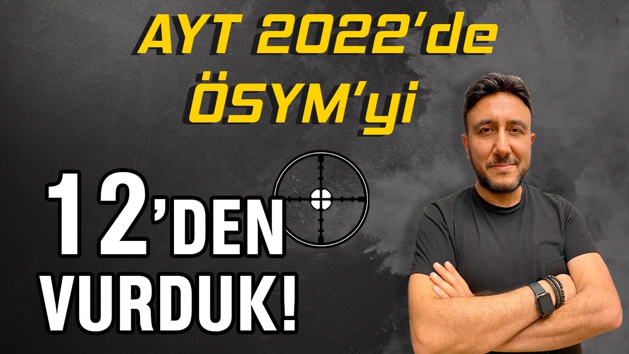 ÖSYM'yi 12'den Vurduk! AYT 2022'de 12 Soru Tutturduk 😎 #yks2022 | Mehmet Eğit
