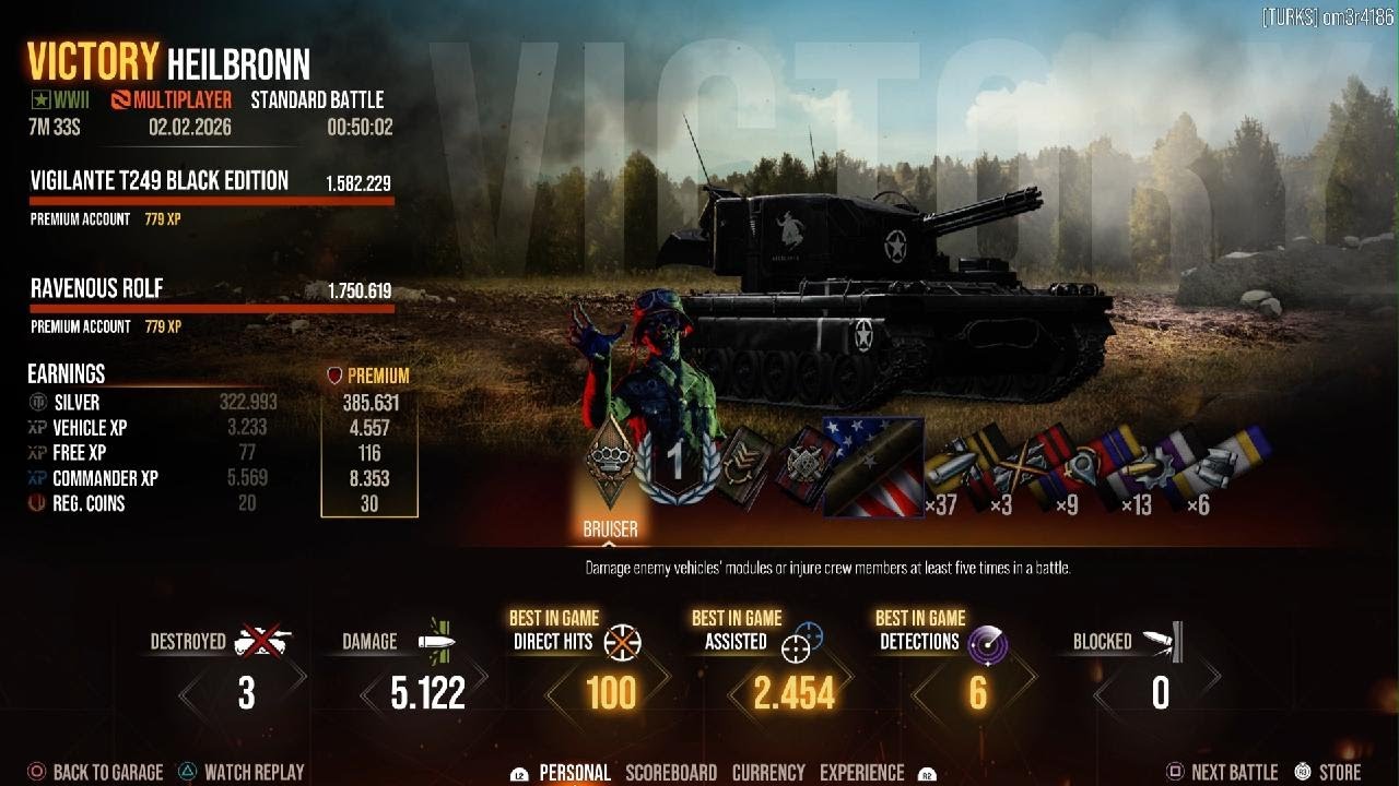 World of Tanks T249 BLACK