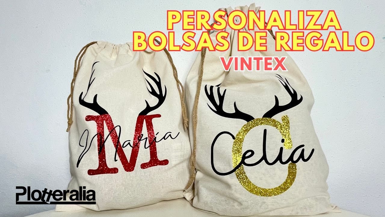 VINILO TEXTIL- personaliza bolsas de regalo