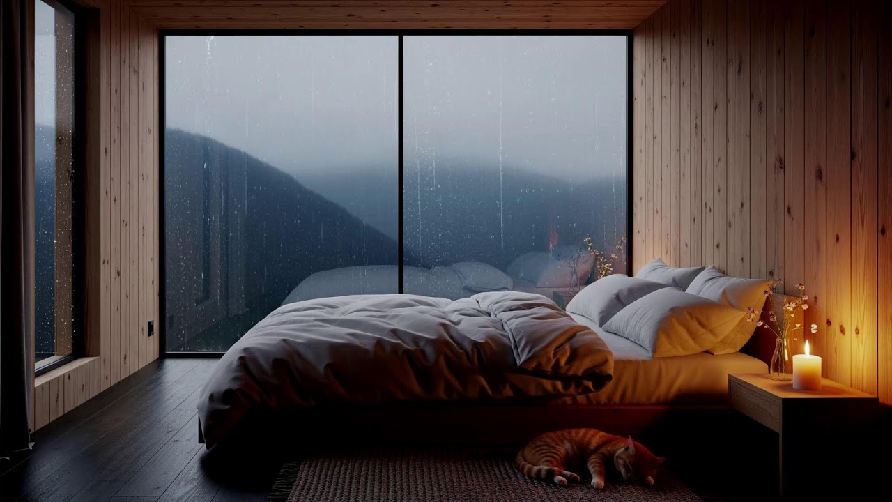 Quiet Rain Night & Piano Music | Deep Sleep Music for Relaxation & Peaceful Dreams