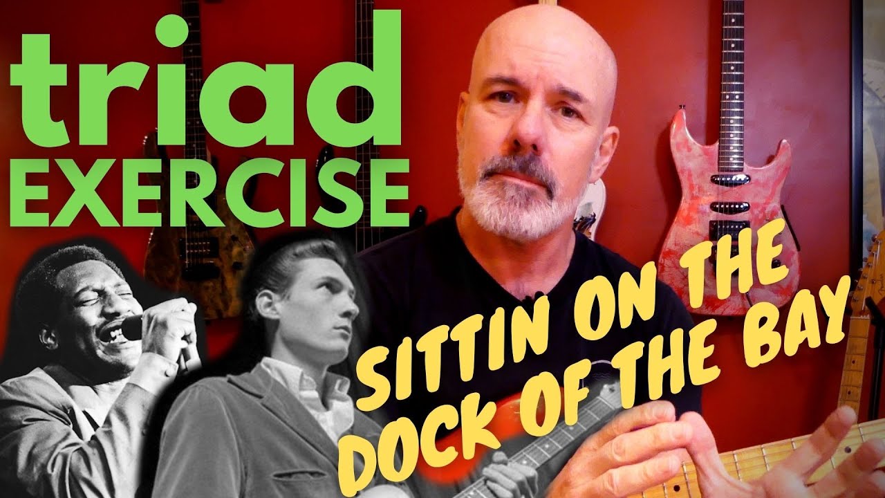 Упражнение на гитарном трезвучии: «Sittin' On The Dock Of The Bay»