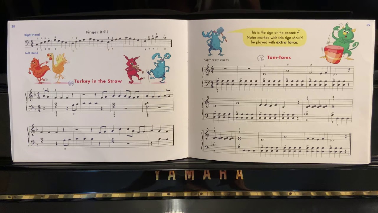 Turkey in the straw; Tom-Toms - John Thompson’s Easiest Piano Course Part 2