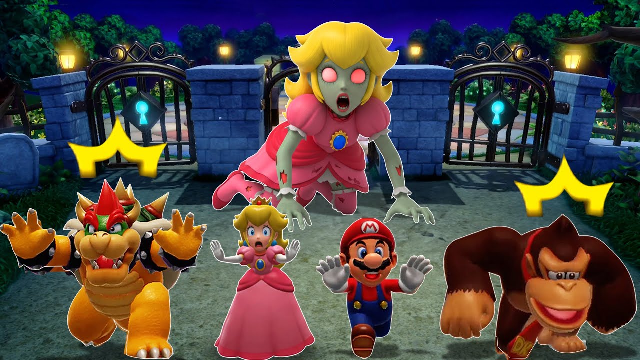 【スーパーマリオパーティジャンボリー】ミニゲームバトルドンキーコング VS マリオ VS ピーチ VS クッパ(最強CPU｢たつじん」)