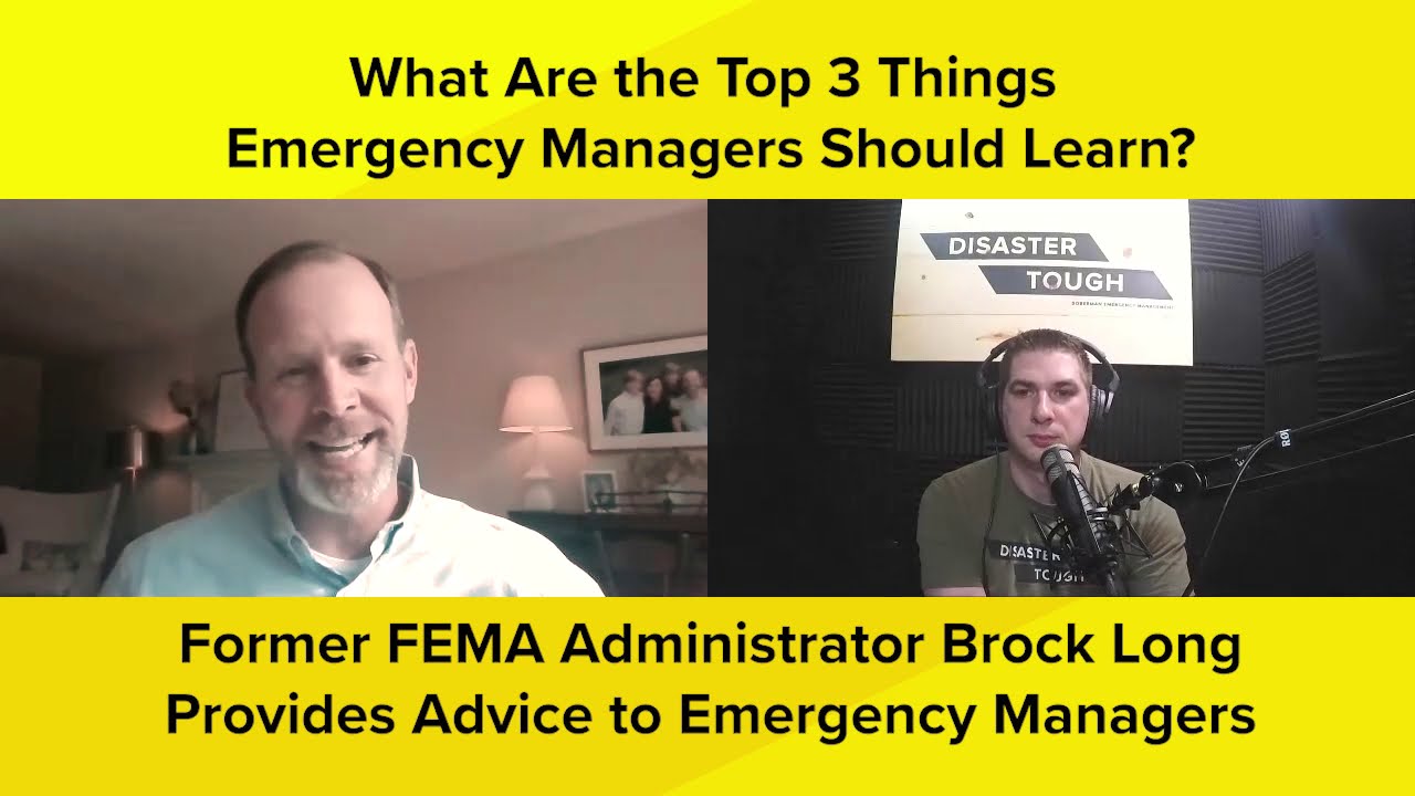 Brock Long's Advice To New Emergency Managers