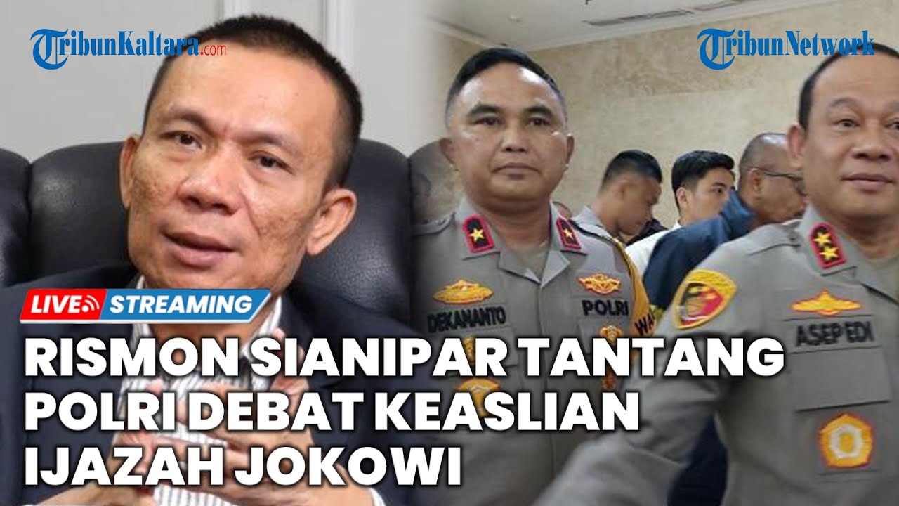 🔴LIVE: MEMANAS! DITUDUH MANIPULASI DATA, RISMON SIANIPAR TANTANG POLRI DEBAT KEASLIAN IJAZAH JOKOWI