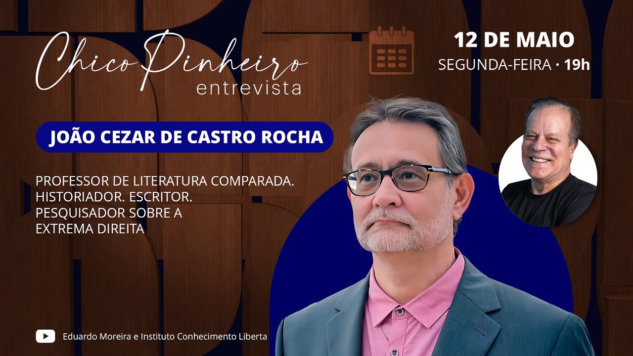 CHICO PINHEIRO ENTREVISTA - 12/05/25 -  JOÃO CEZAR DE CASTRO ROCHA