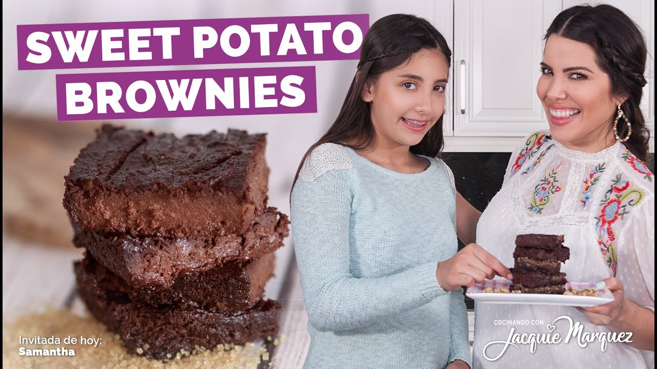 COMO HACER BROWNIES DE CAMOTE l Jacquie Marquez TV