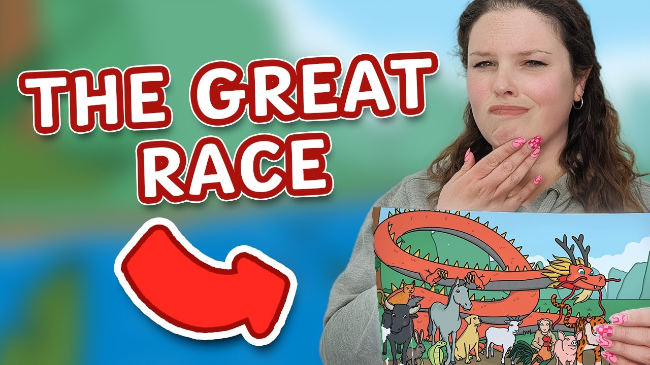 Zodiac Origin Story | The Story of the Great Race for Kids! | Lunar New Year | Chinese New Year