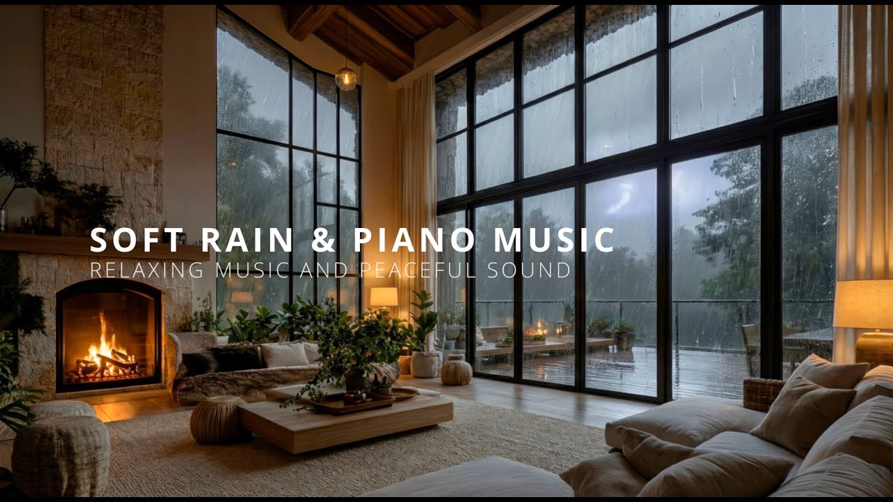 Relaxing Music | Rain Sounds for Stress Relief, Relaxing Music, Deep Sleeping Music, and Studying
