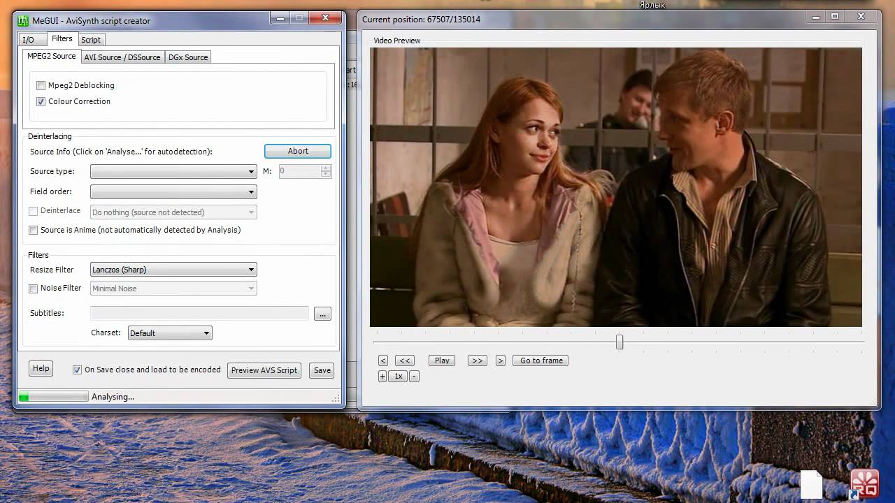 MeGUI - DVDRip AVC