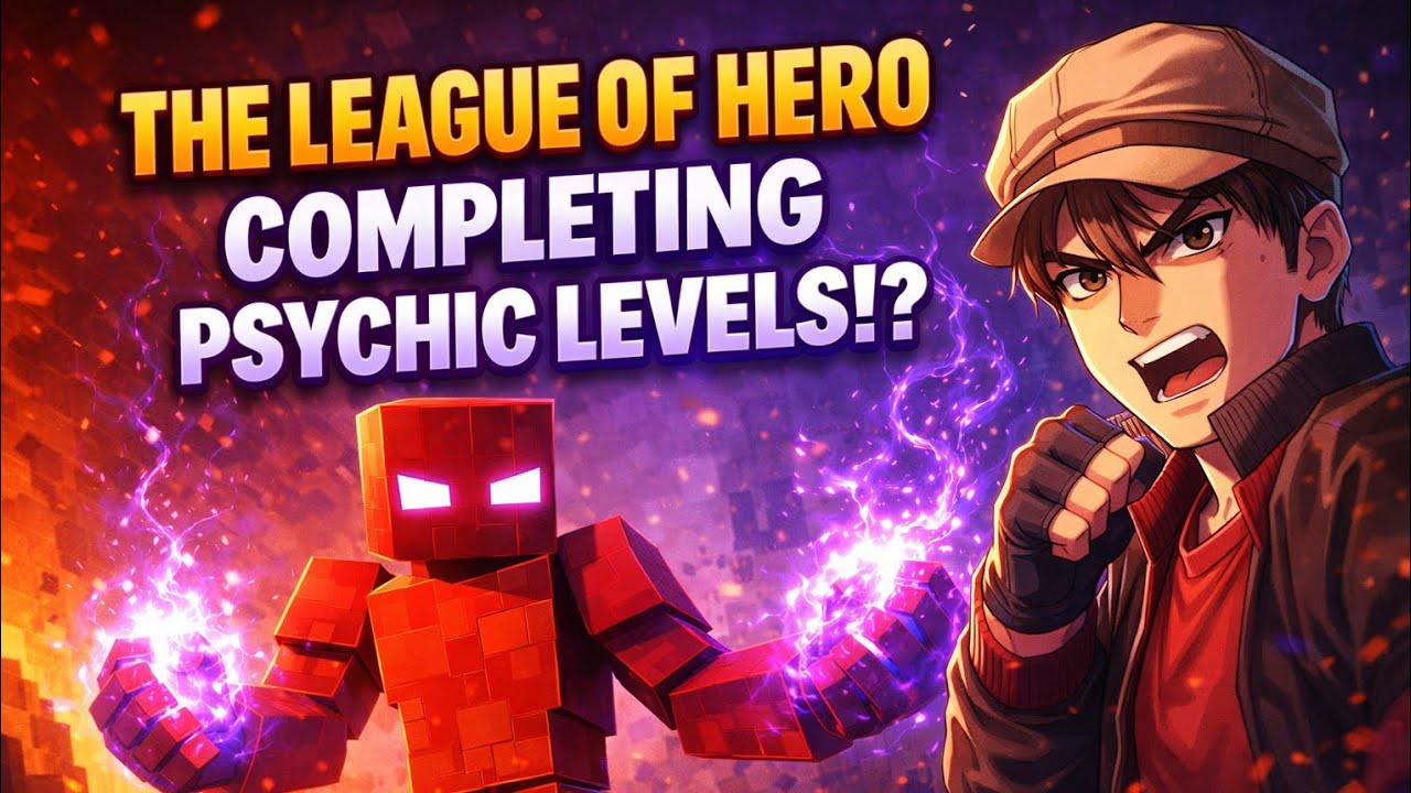 Completing superhero psychic levels|the league of superhero|randomly 