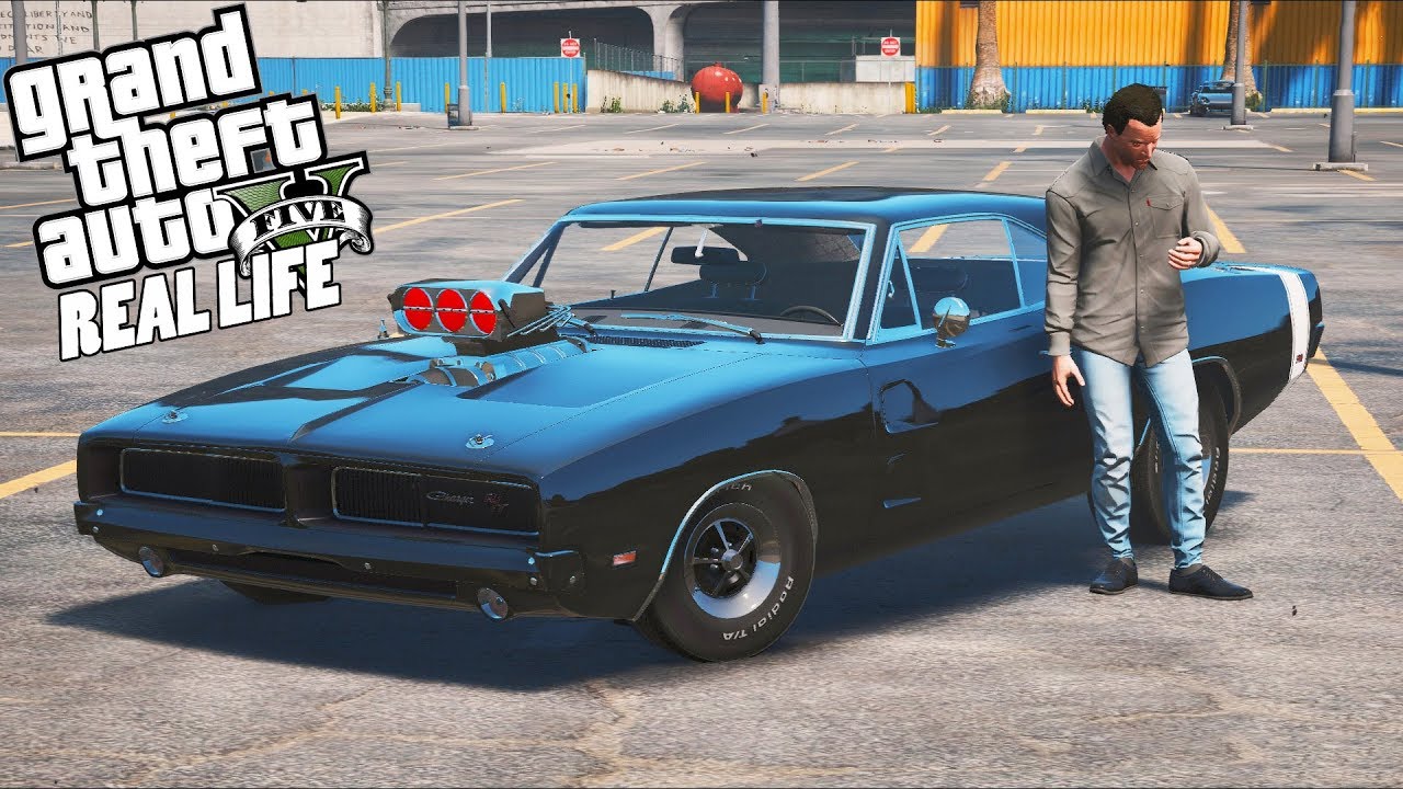ГТА 5 Реальная Жизнь №251 ТЮНИНГ DODGE CHARGER 1969. ПОСТАВИЛ НИТРО НА МАСЛКАР. УЛИЧНЫЕ ГОНКИ.