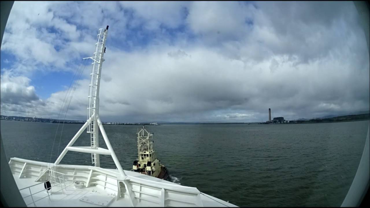 Rijnborg arrival approaching Grangemouth