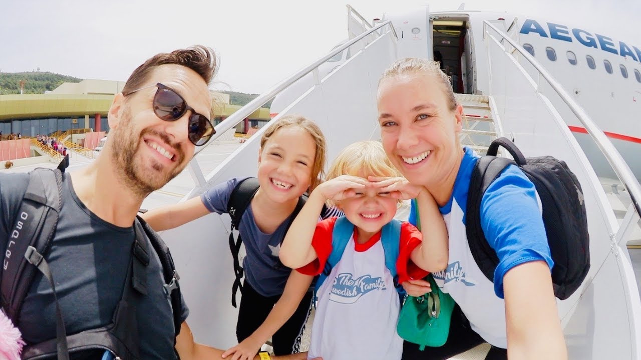 Familjen reser till Grekland VLOGG