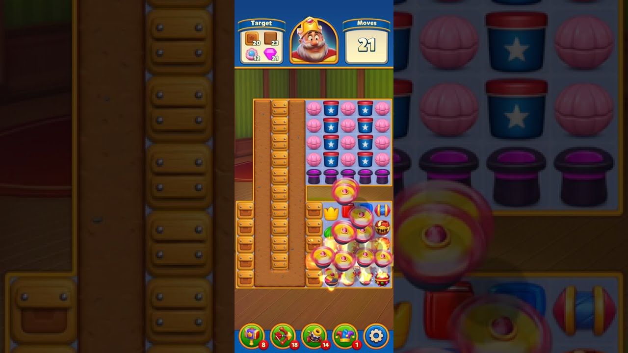 Royal match 4521 to 4529 levels Team treasure rewards game play walkthrough 