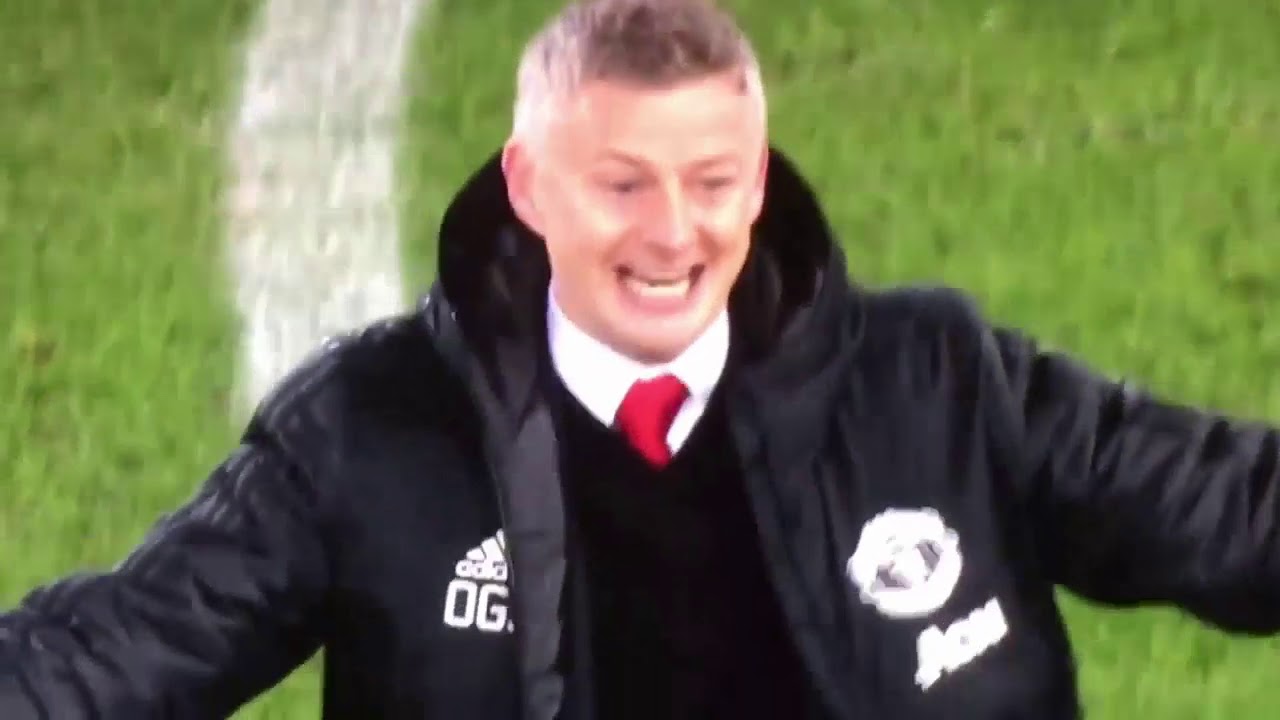 manchester united celebration after vs psg,ole at the wheel