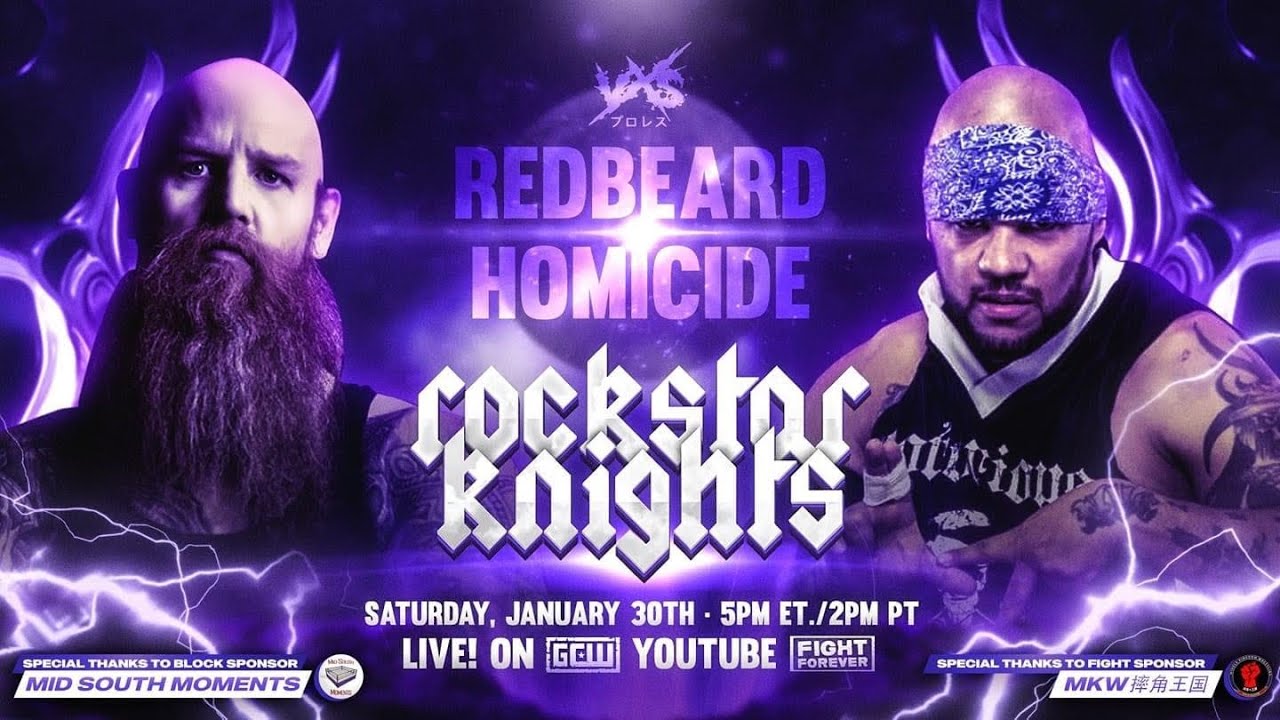 [FULL MATCH] Erick “RedBeard” Rowan vs. Homicide - VxS: Rockstar Knights