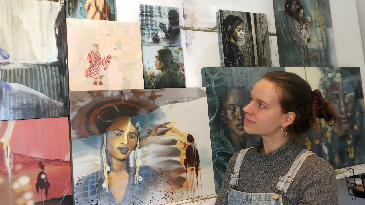 Painting my portfolio in the Milan Art Institute - online Mastery program week 36-41