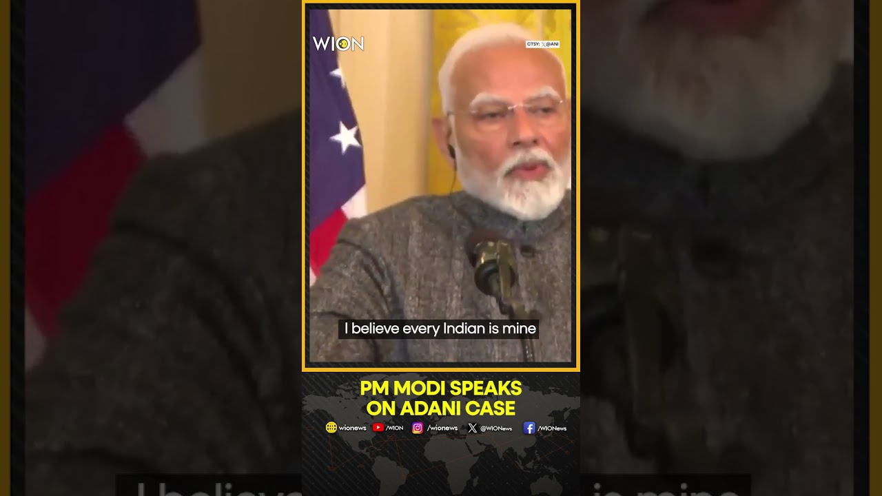 PM Modi&rsquo;s Response To Question On Gautam Adani Bribery Case In U.S. | WION Shorts