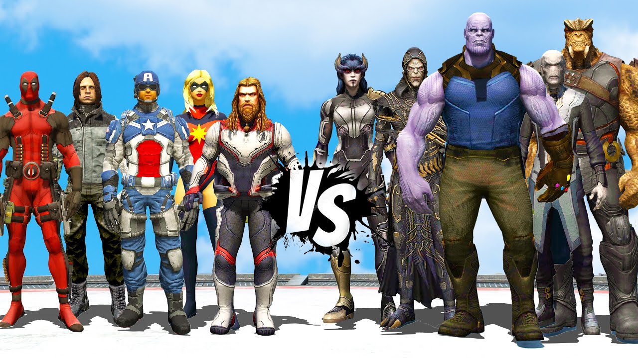 Avengers VS Thanos & Dark Order - GTA 5 Epic Battle
