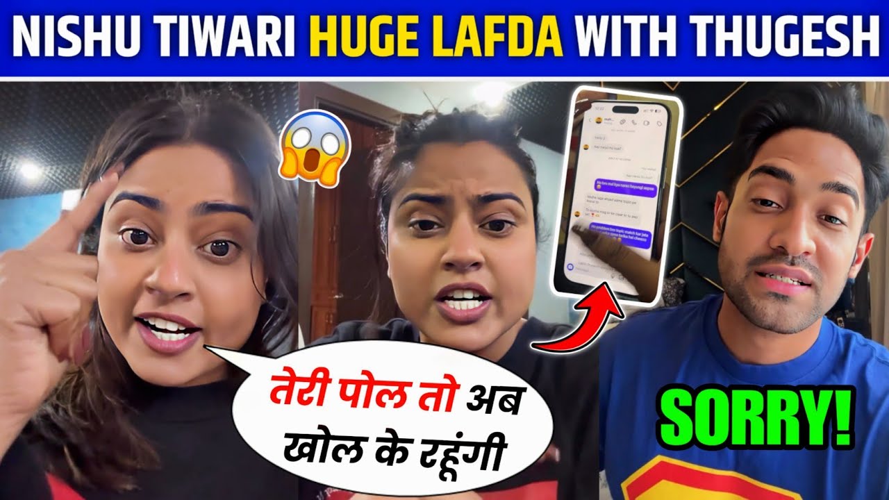 Nishu Tiwari vs Thugesh Huge Lafda It started with content copying 🤯