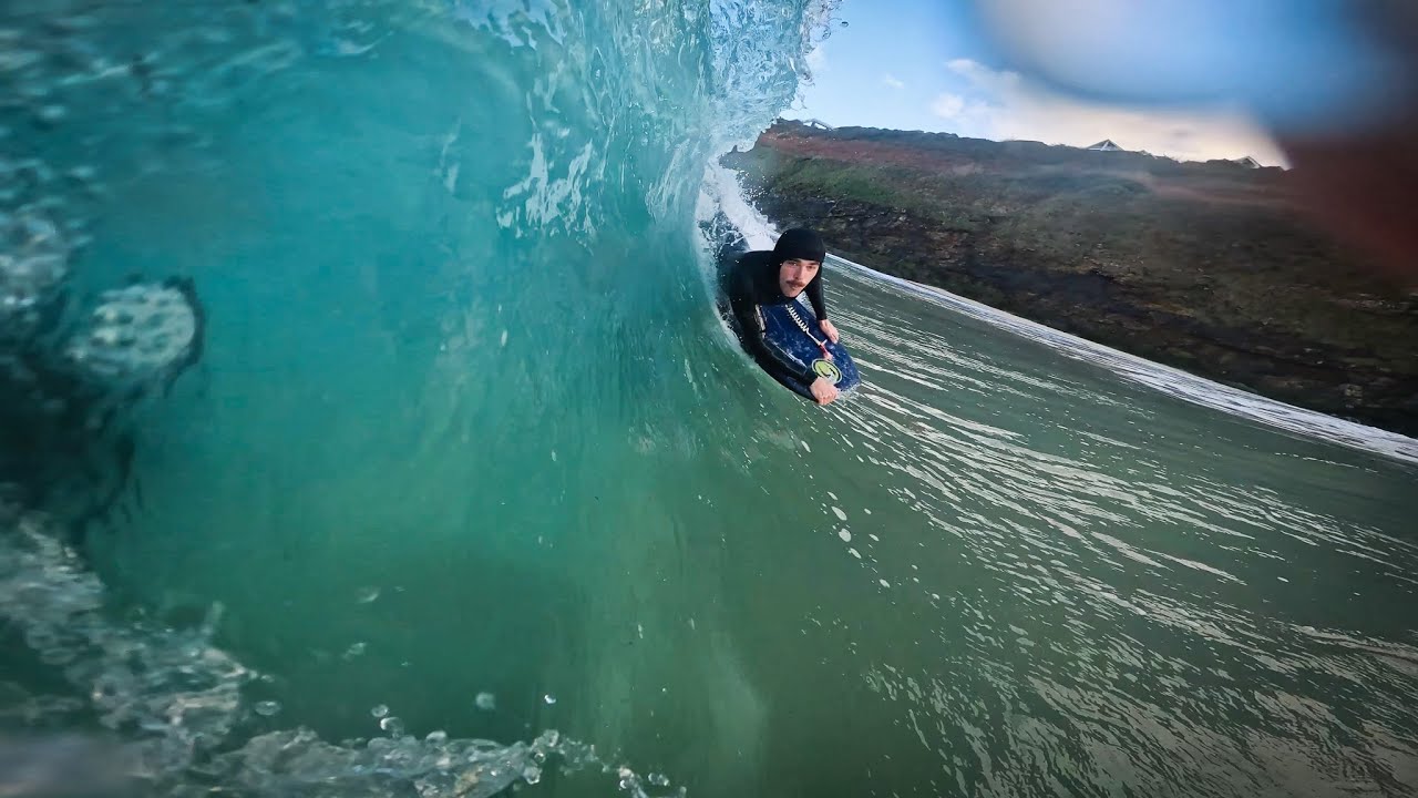 PERFECT SHORE BREAK BARRELS, CORNWALL