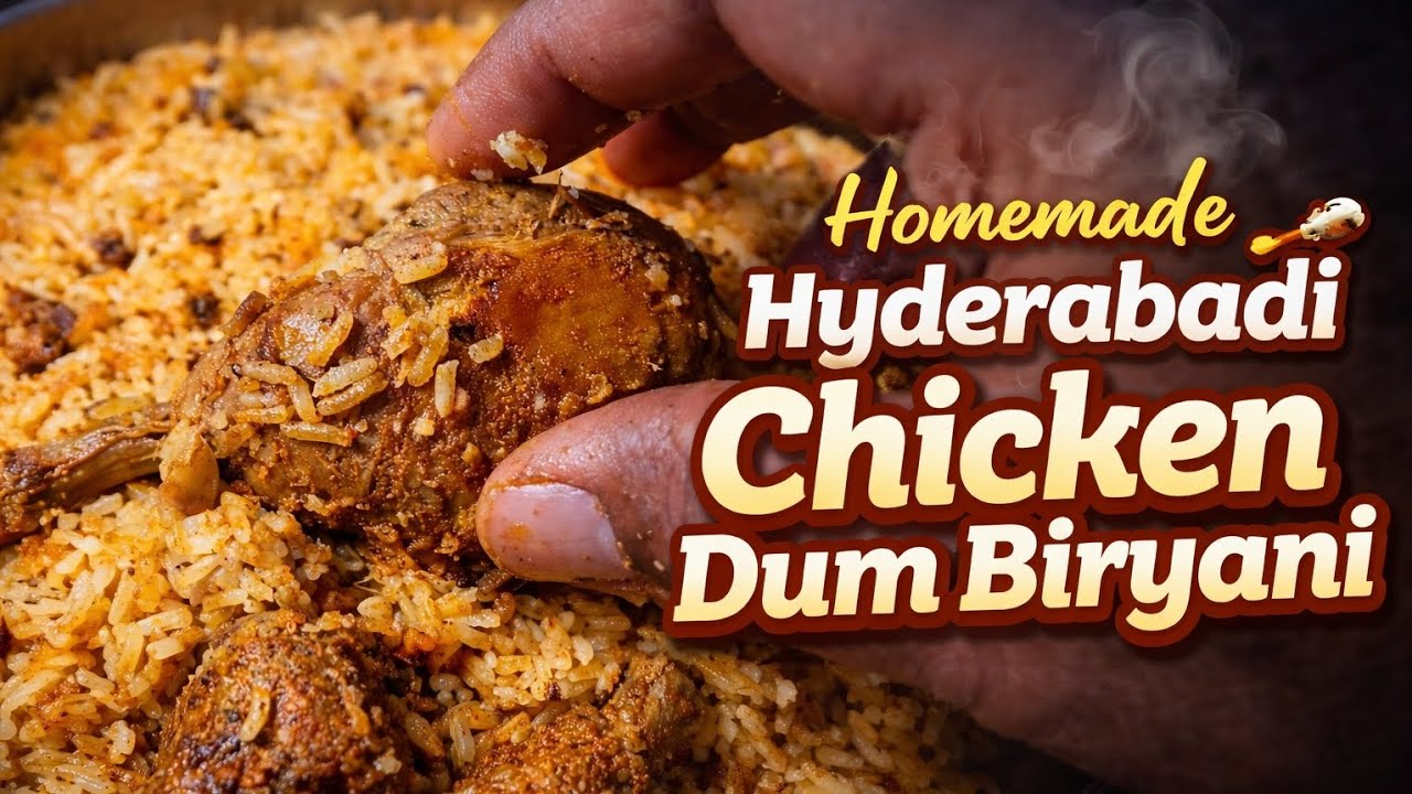 Home Made | Hyderabadi | Chicken Dum Biryani |🍗Slow cooked, full of flavour & pure love ❤️#subscribe