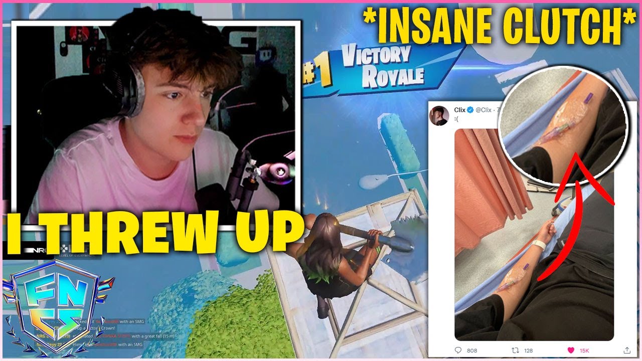 CLIX Dominates FNCS & CARRIED DEYY While BEING EXTREMELY SICK! (Fortnite Moments)