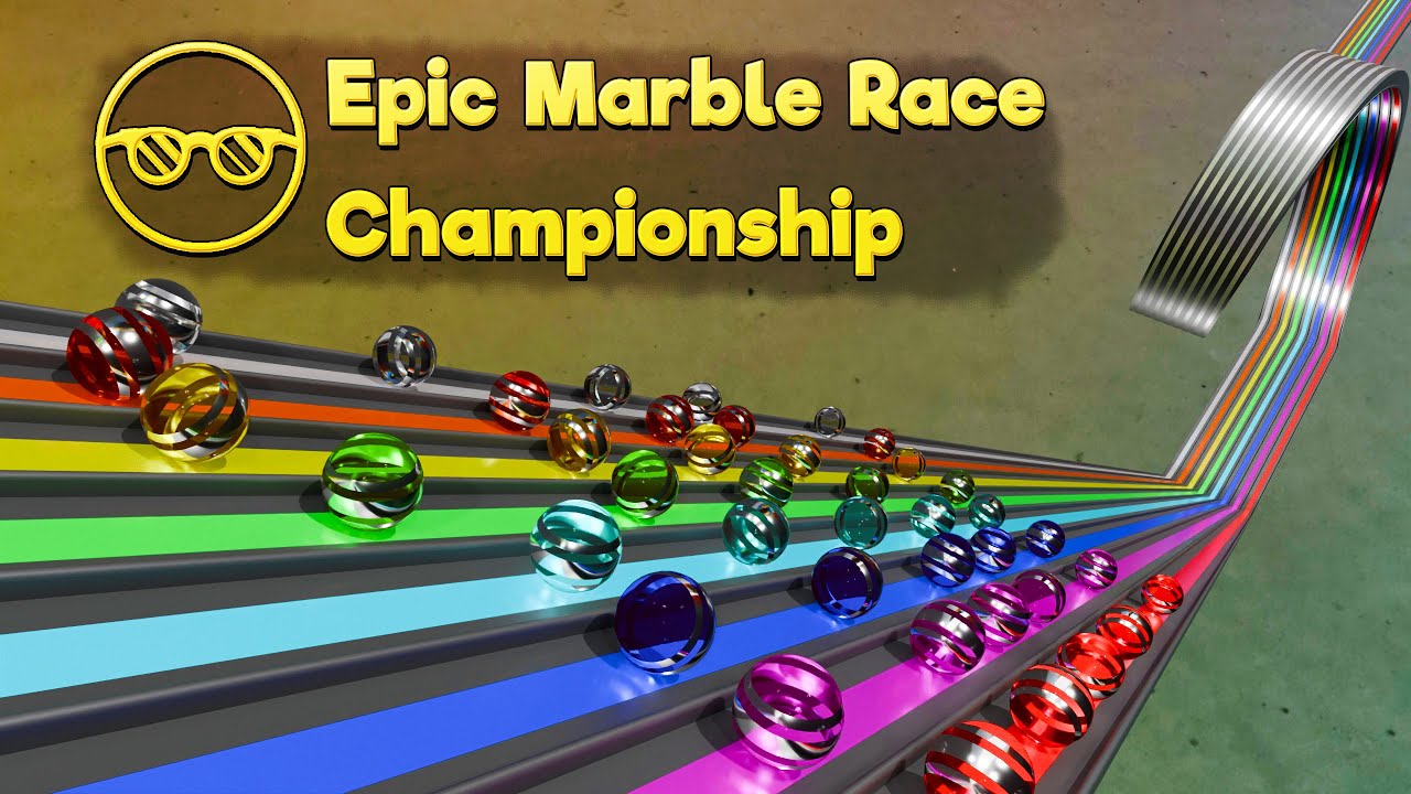 🏁 3D Marble Racing Tournament | 8 Marbles, 5 Rounds – Top 5 Winners Each Race!