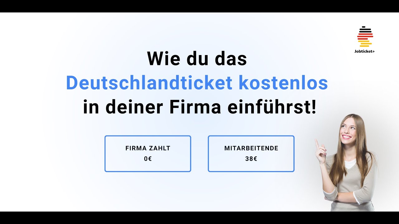 Webinar: Wie du das Deutschlandticket kostenlos in deiner Firma einführst! | Jobticket+