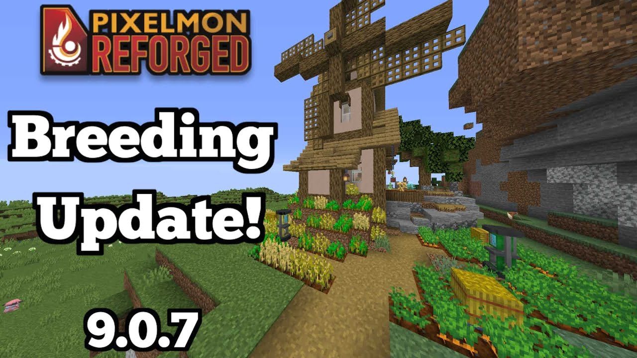 New Pokemon Breeding System! Pixelmon 9.0.7 Update