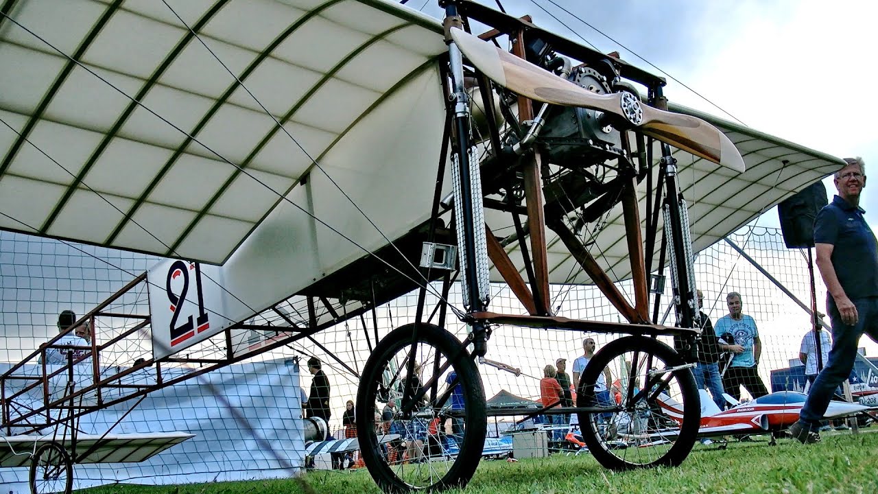 GIGANTIC RC XXXL BLÉRIOT XI SCALE MODEL AIRPLANE DEMO FLIGHT / Euroflugtag Rheidt 2016