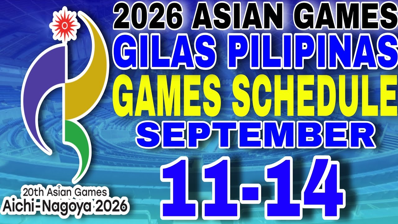 Gilas pilipinas update: Gilas Pilipinas games schedule for 2026 Asian games September 11-14, 2026