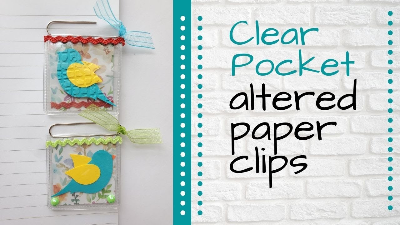 Vinyl Pocket Altered Paper Clips