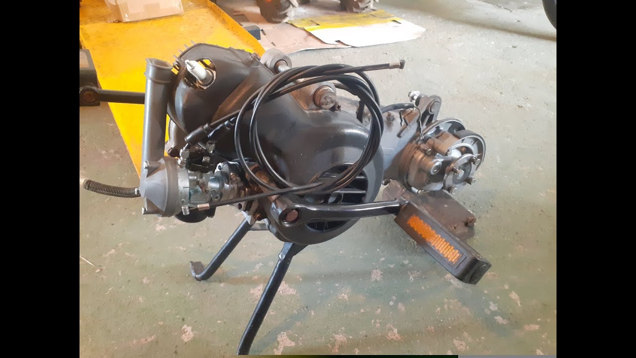 montaje de cilindro 65cc en  motor de vespino nl