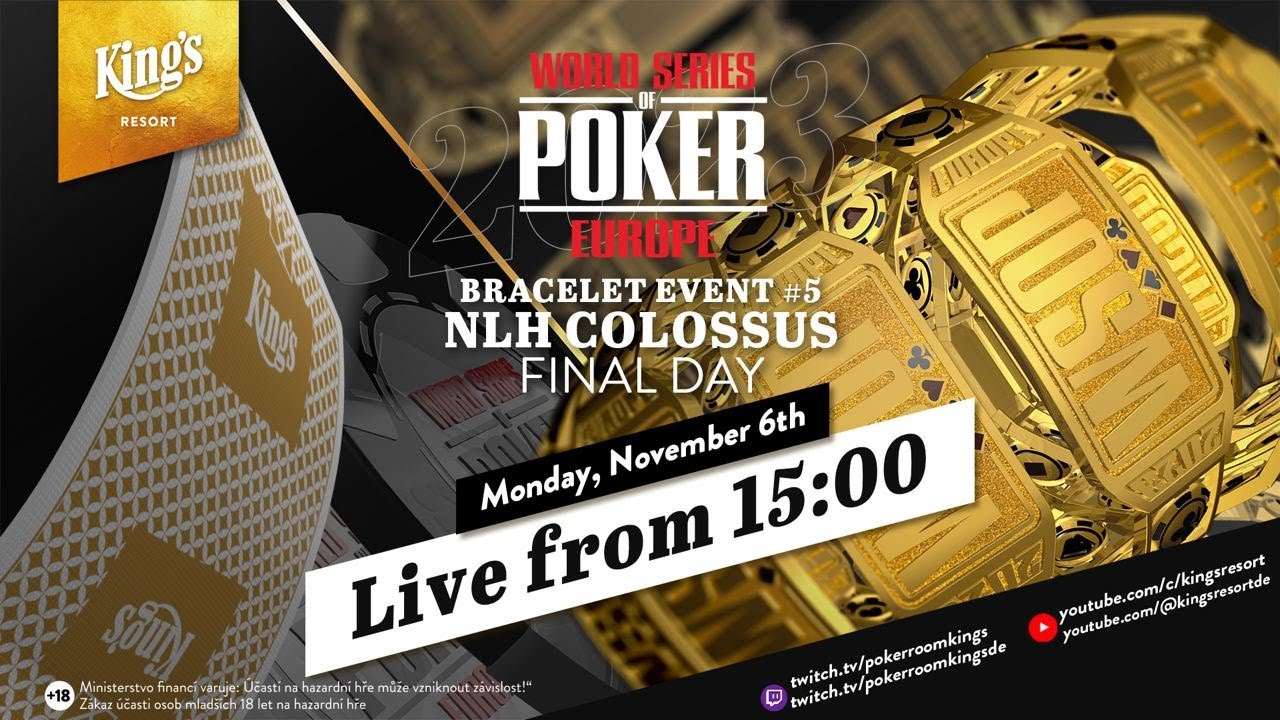 🏆Final Day of €550 WSOPE NLH Colossus Events #5 🎙️Henry Kilbane & Randy Lew  | 2023