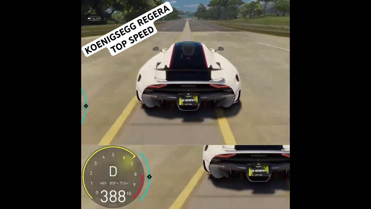 Testing the top speed on the Koenigsegg Regera ￼- The Crew Motorfest #koenigsegg #thecrewmotorfest