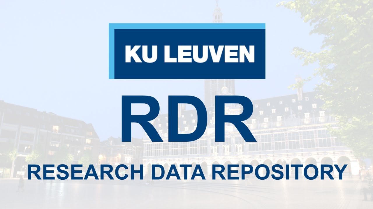 KU Leuven RDR - Research Data Repository Introduction