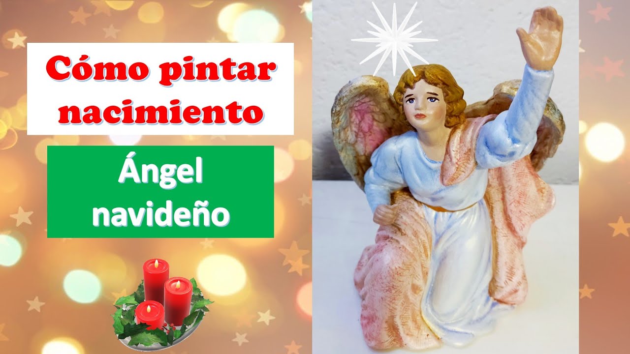 Cómo Pintar Nacimiento/Ángel navideño/Decorando con Yaz