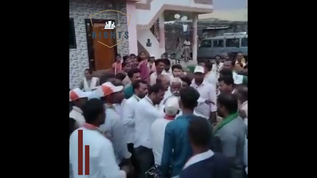 Patil's (MLC) wife was threatened today by BJP workers.
