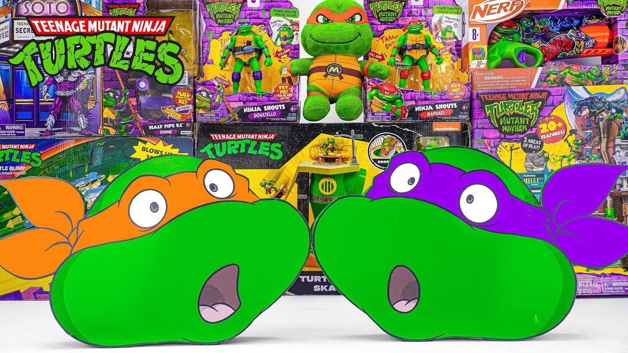 Unboxing Teenage Mutant Ninja Turtles | Secret Box of 4 Ninja Turtle Warriors | Battle Arena Playset