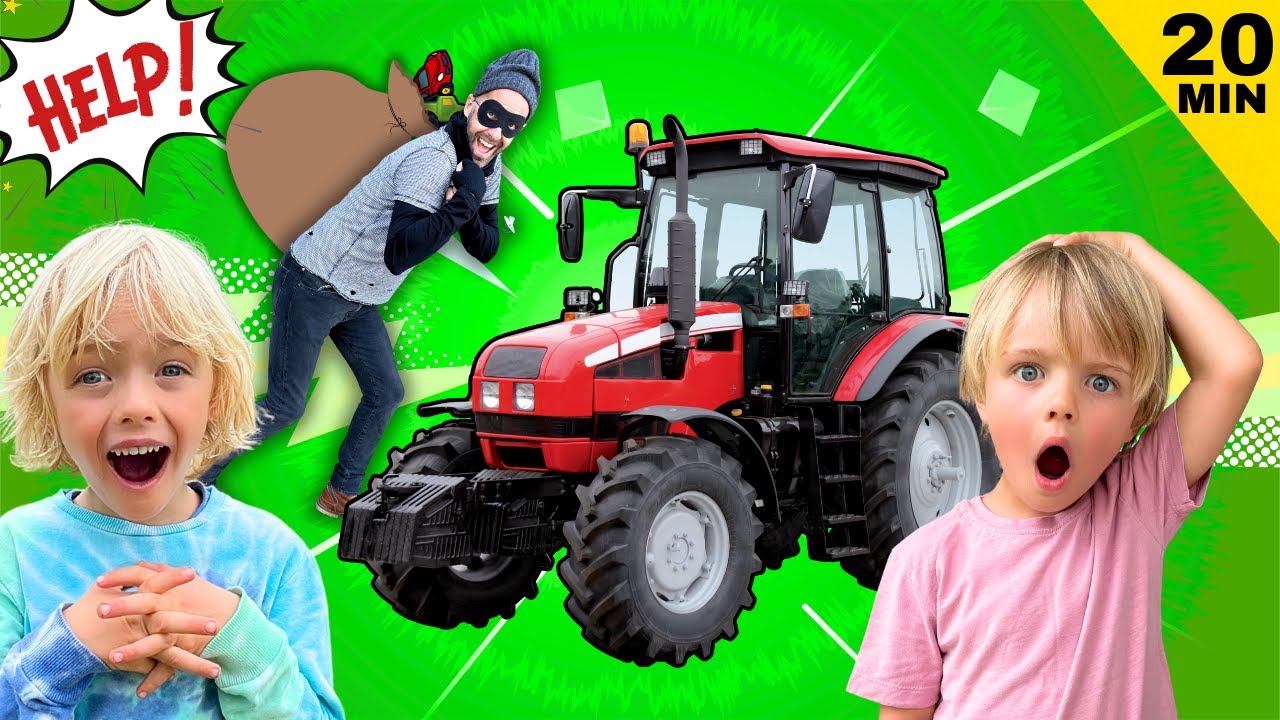 Ловим воров, кошек, монстров и др.! 🚜🕵🏼🐱 Скай и Финн: сборник приключений
