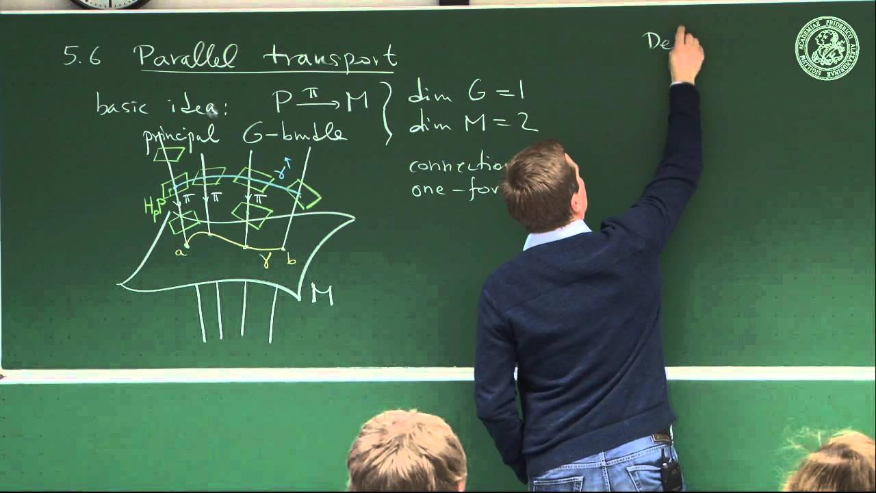 Parallel transport - Lec 23 - Frederic Schuller
