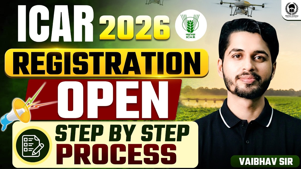 ICAR 2026 Registration Process Step by Step | ICAR Counselling 2026 | Vaibhav Sir
