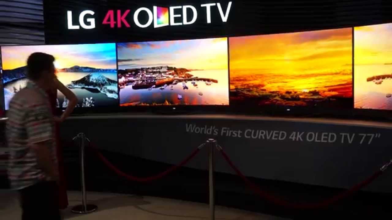 LG OLED TV z zakrzywioną&nbsp;77-calową matrycą o rozdzielczości 4K
