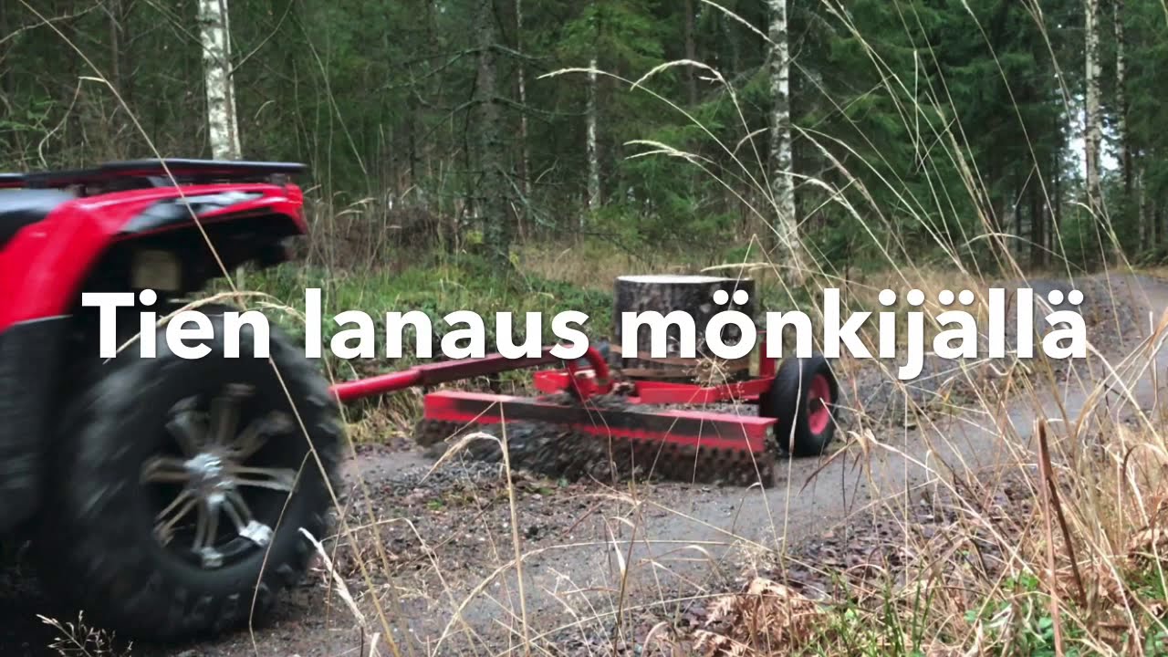Tien lanausta mönkijällä | Road Grader for ATV #cfmoto #lana #mönkijä