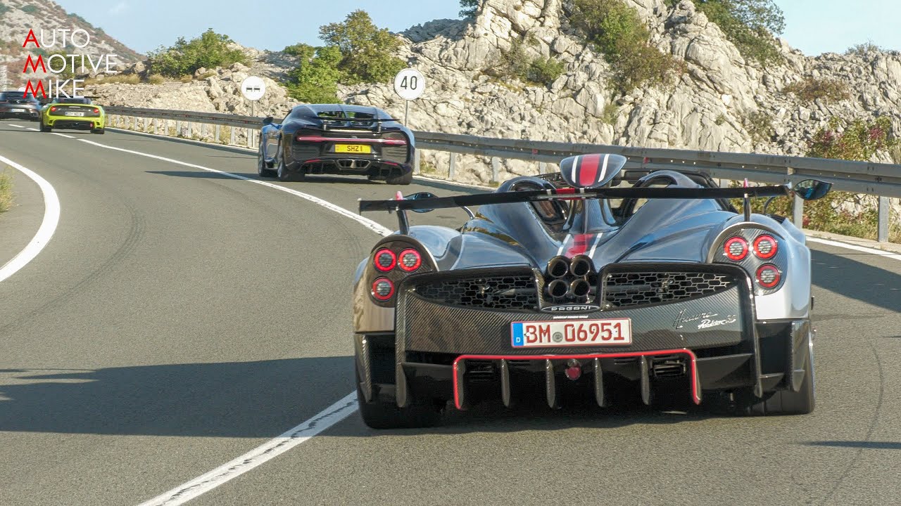 € 4 million Pagani Huayra BC Roadster driving in Croatia!