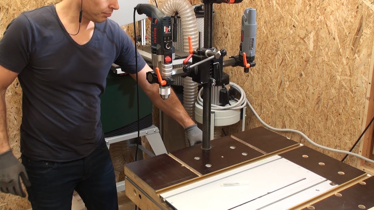 Multi Werkbank im Einsatz - Tastengarnierungen ausfräsen und erneuern - Klavier / Flügel Reparatur