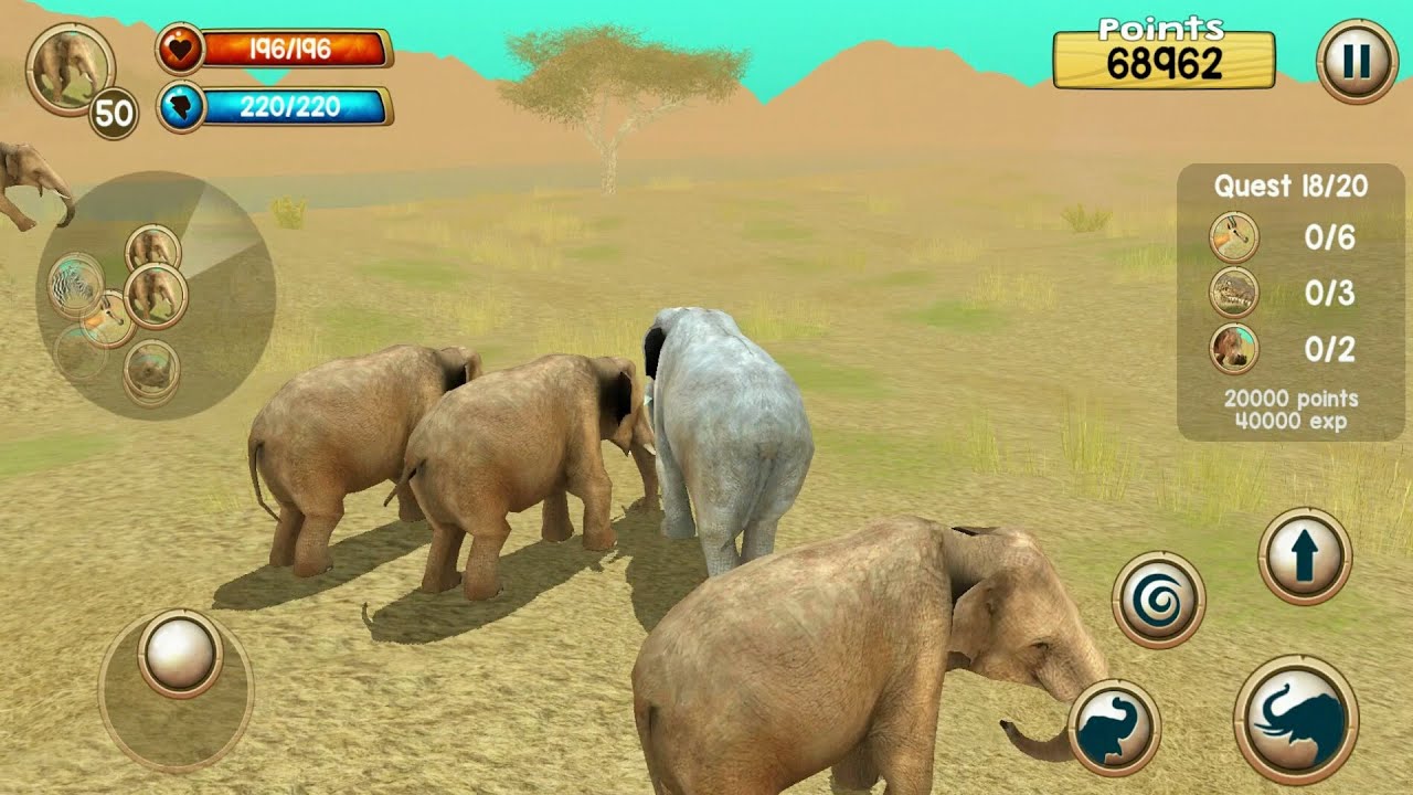 Wild Elephant Sim 3D Android Gameplay #7