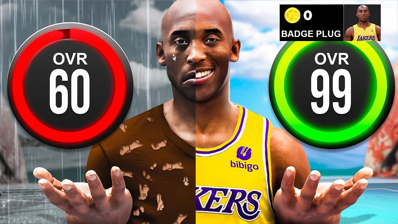 KOBE BRYANT BUILD 60 OVR to 99 OVR in 1 VIDEO (No Money Spent + No MyCareer)